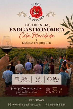 Experiencia enogastronómica CATA MARIDADA + MUSICA EN DIRECTO 14 DE AGOSTO
